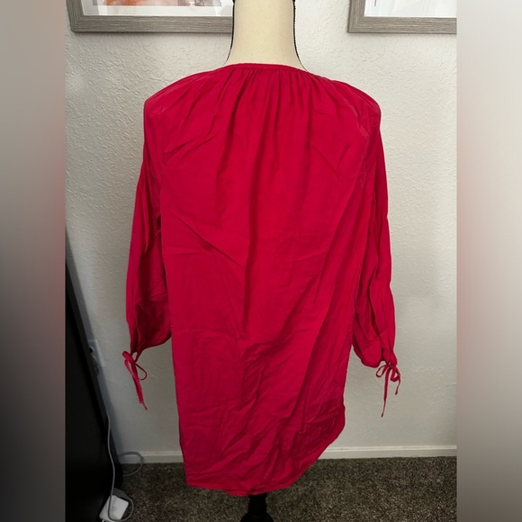 J.Crew Tie-sleeve button-front dress in cotton poplin - Picture 7 of 7